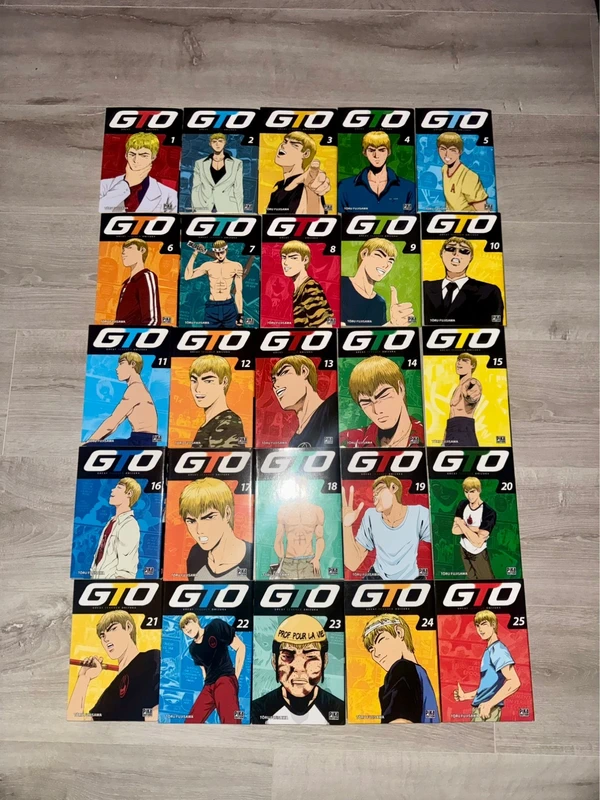 Intégrale mangas gto ( great teacher onizuka ) tomes 1 à 25 état neuf