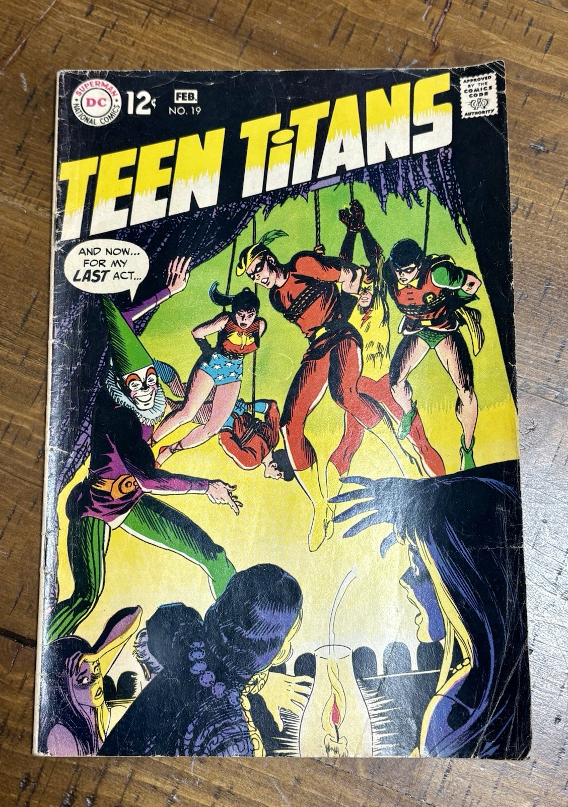 Teen Titans #19, DC Comics febbraio 1969. Speedy si unisce ai Titani! Wonder Woman.