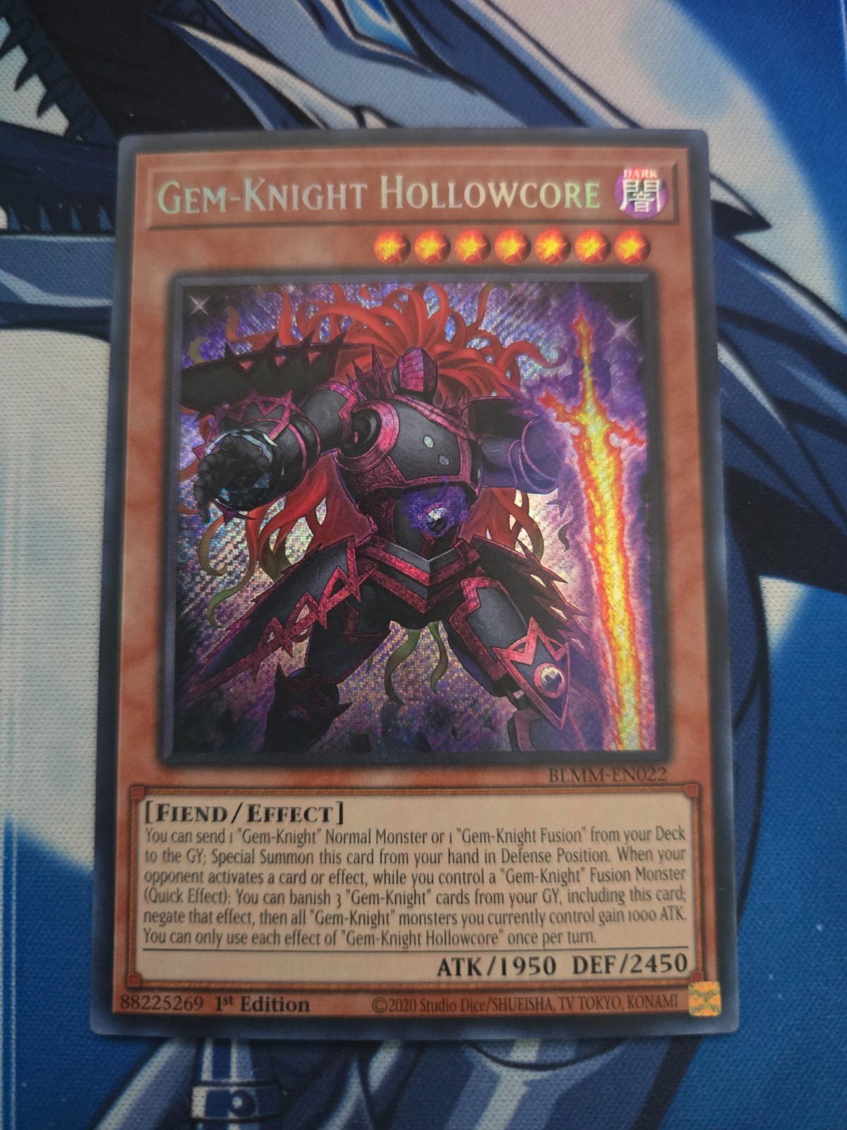 Gem-Knight Hollowcore - BLMM-EN022 - Secret Rare - 1st Edition - M/NM