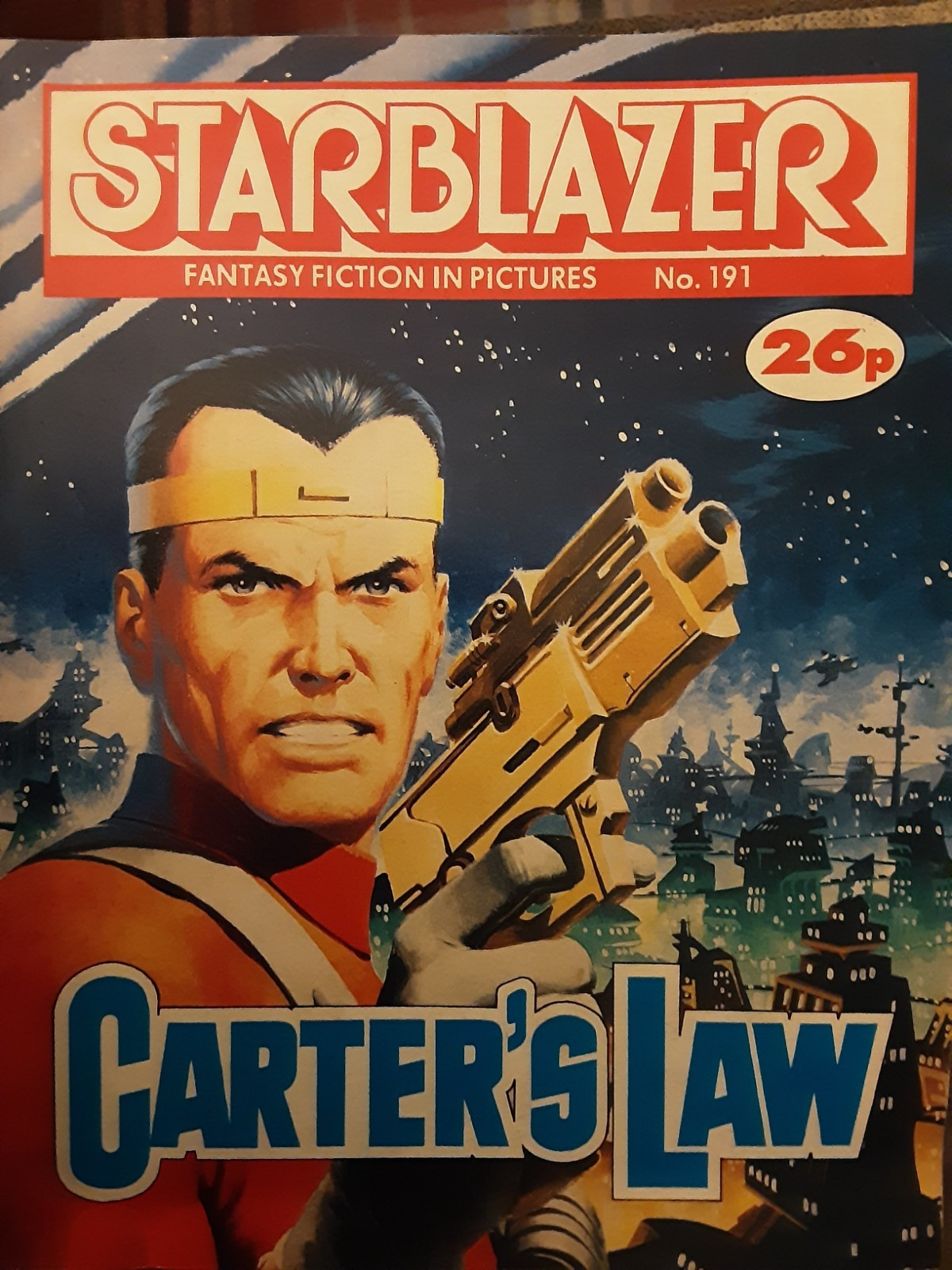 STARBLAZER FANTASY FICTION IN PICTURES COMIC NO 191 "CARTER'S LAW " FROM 1987
