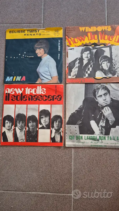 collezione vinili 45 giri vintage anni 60 / 70