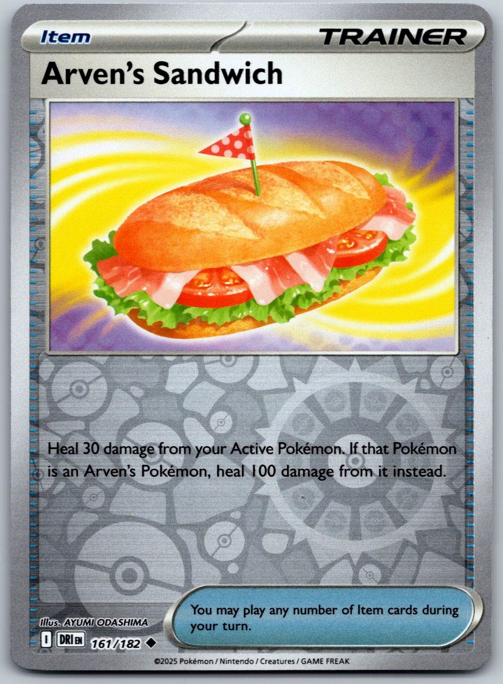 Arven's Sandwich 161/182 Non Comune Destinato Rivali Pokemon Reverse Holo Near Mint