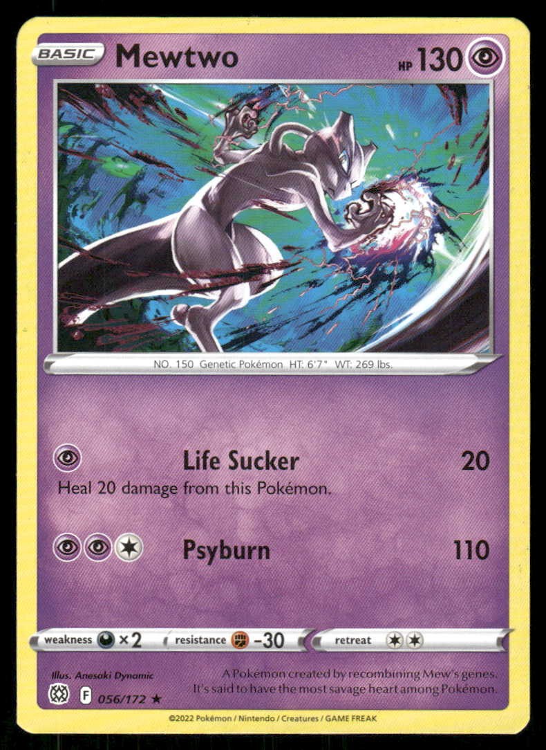 POKEMON MEWTWO STELLE BRILLANTI 056/172 R QUASI NUOVO/M