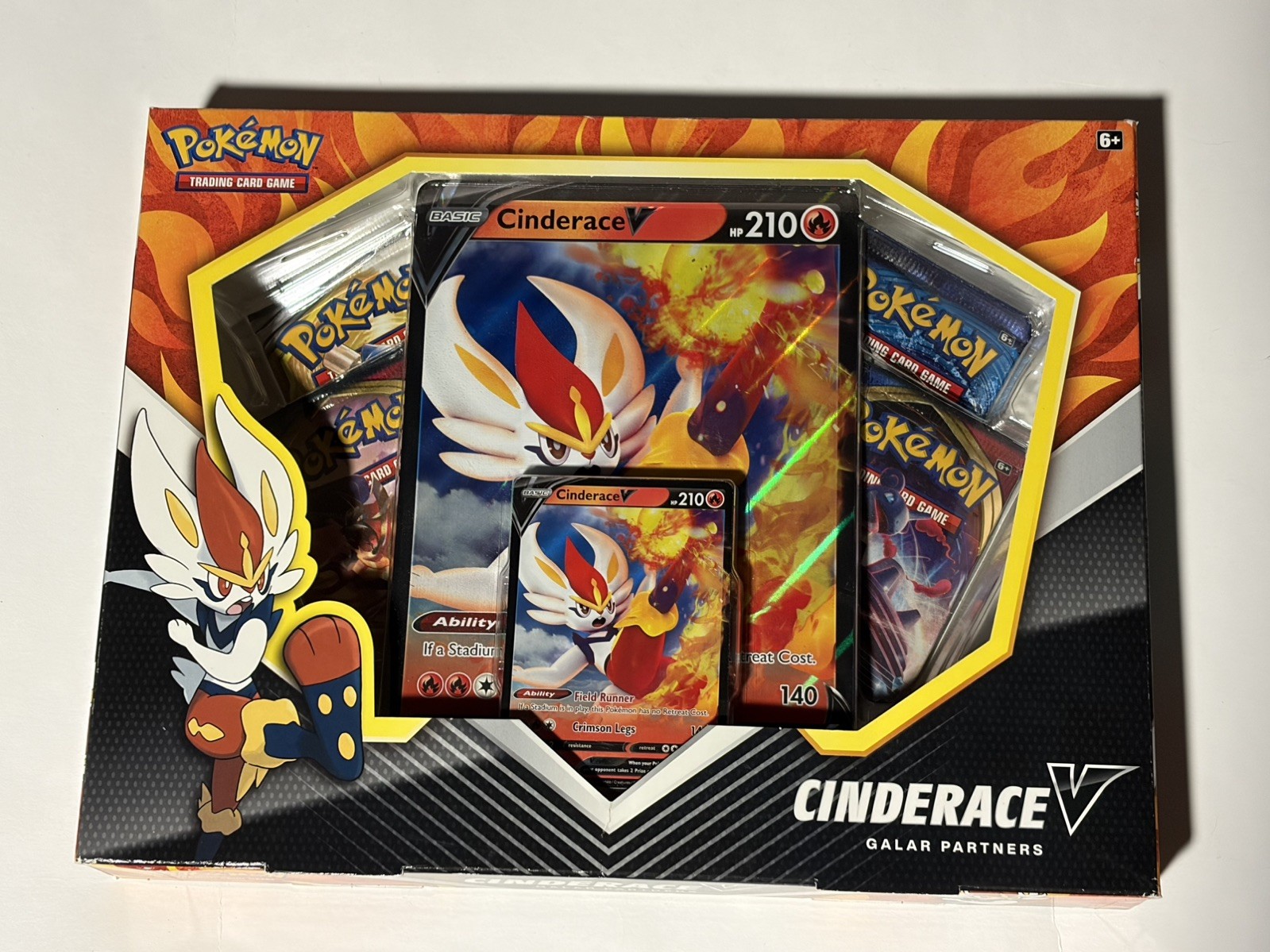 Pokemon Cinderace V Galar Partners Box Sealed Sword & Shield Set Evolutions TCG