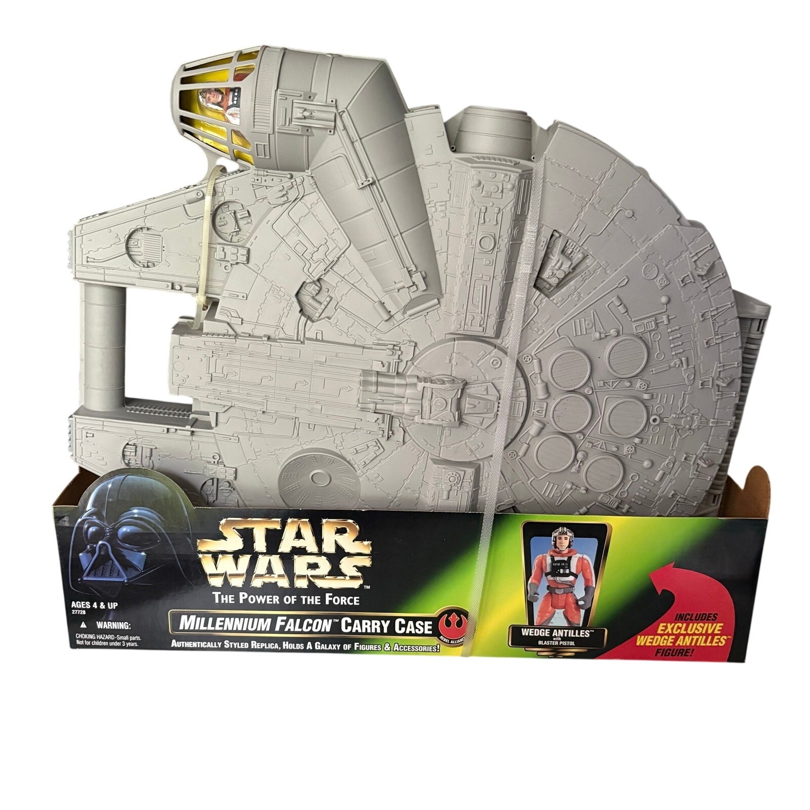 Star Wars Millennium Falcon Carry Case Wedge Antilles Exclusive Figure SEALED