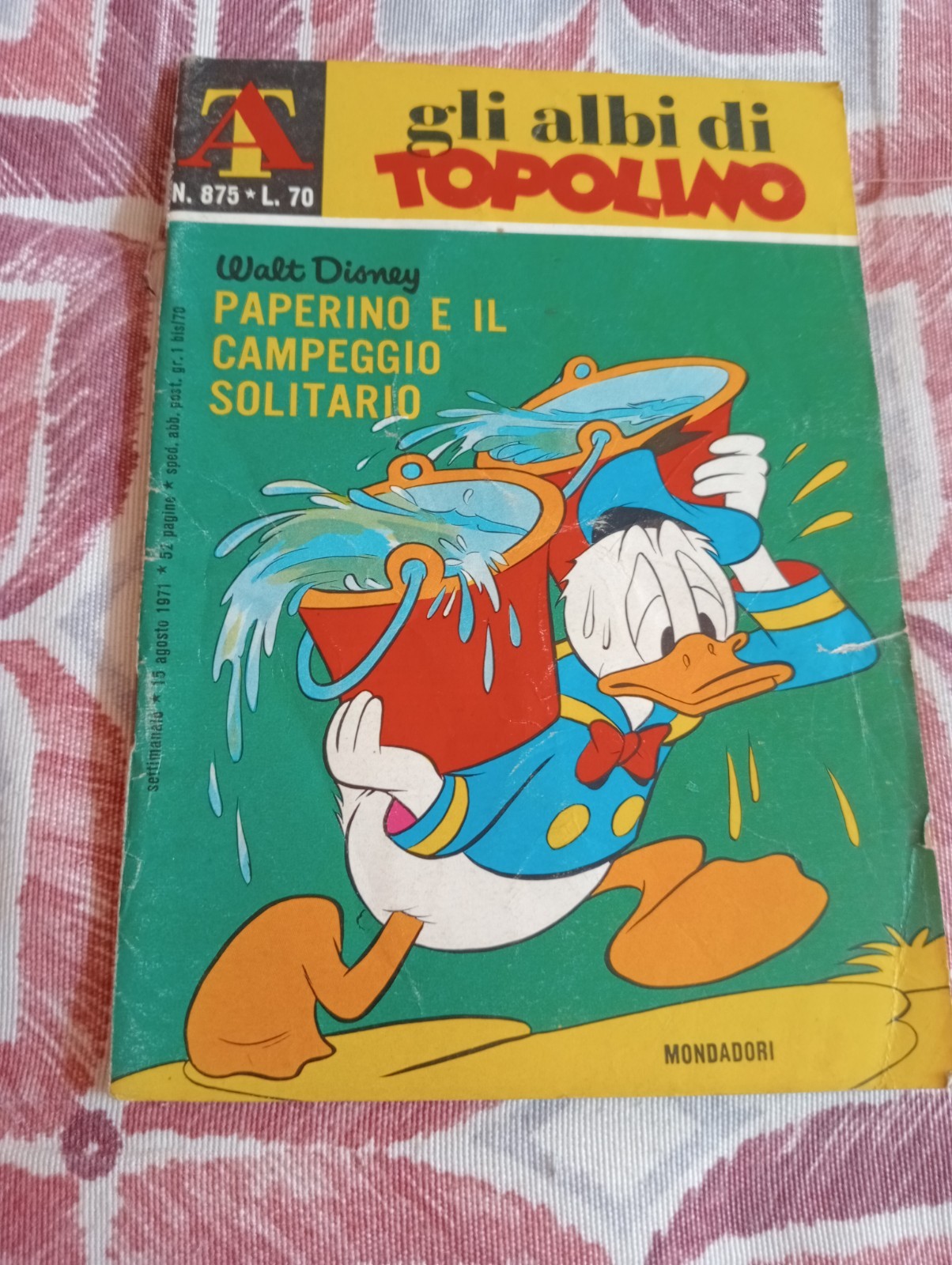ALBI DI TOPOLINO N. 875 Mondadori 1971 MONDADORI CON BOLLINO