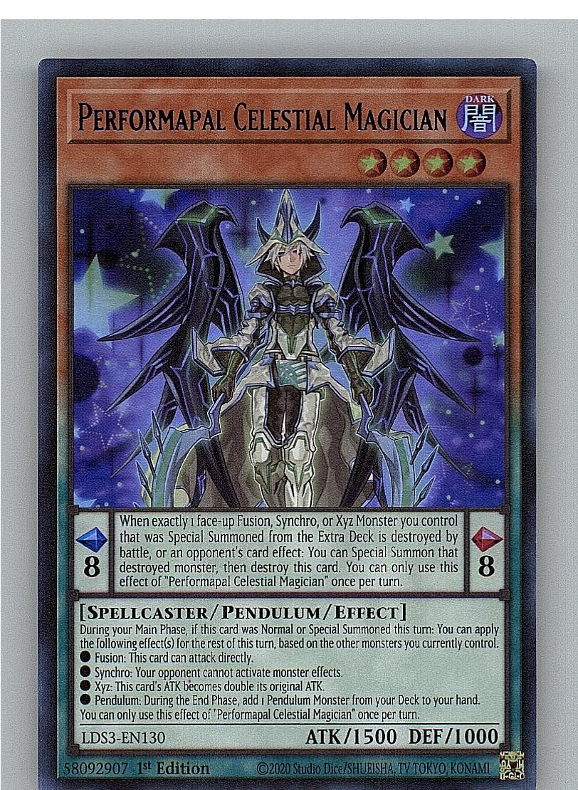 Performapal Mago Celeste (Blu) LDS3-EN130 Yu-Gi-Oh 1° Edizione LP