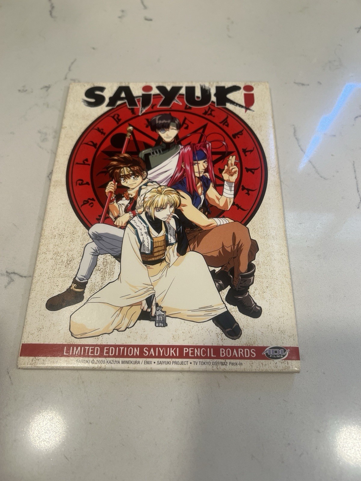 NUOVE tavolette Saiyuki rare edizione limitata in astuccio di cartone anno 2000