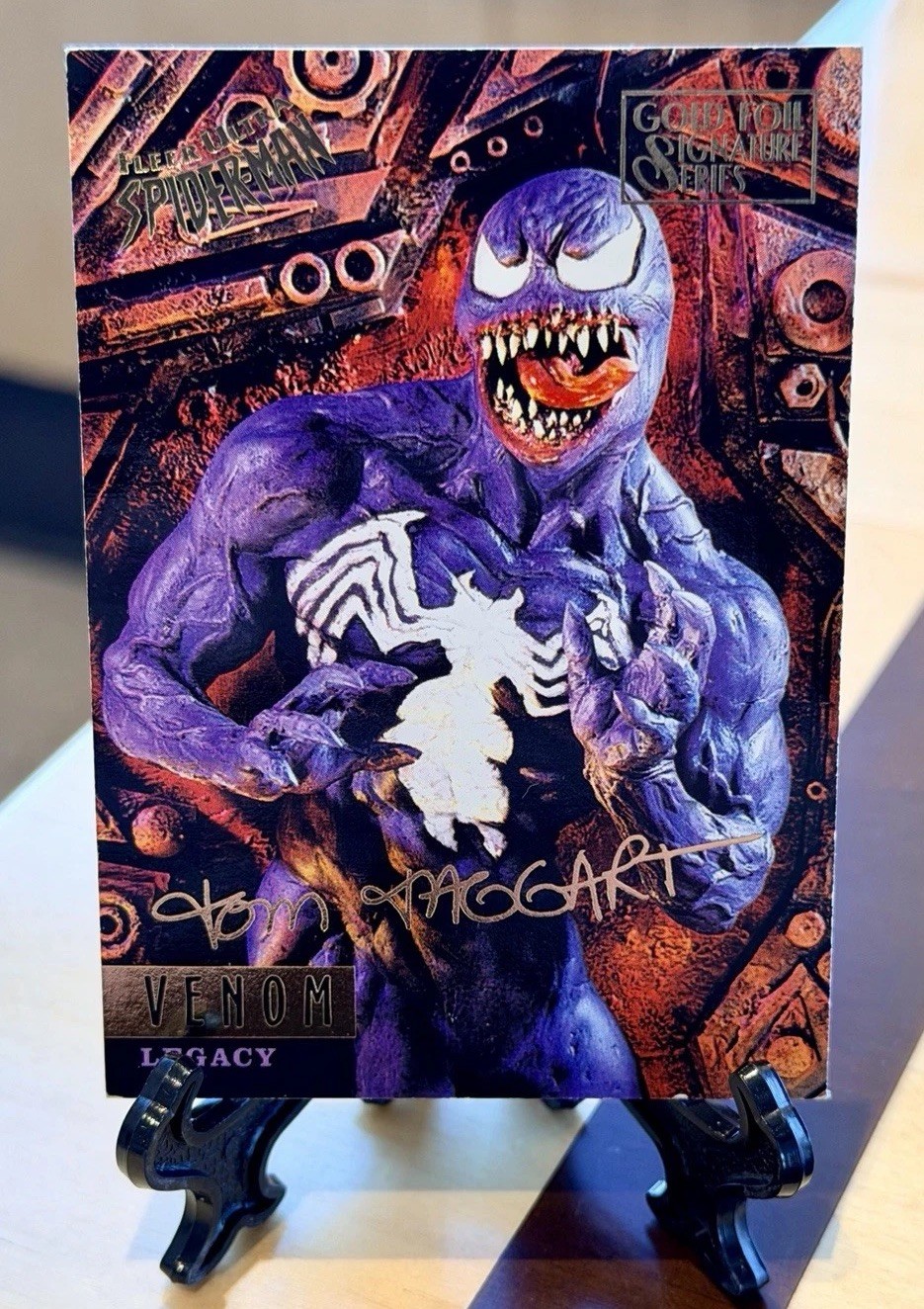 1995 Fleer Ultra Spider-Man Venom Gold Foil Signature Series #83