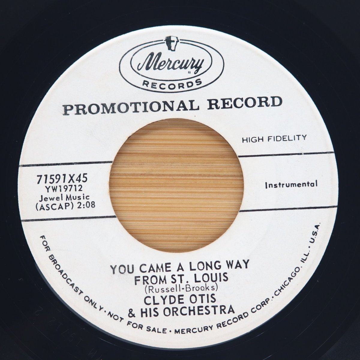 CLYDE OTIS - YOU CAME A LONG WAY FROM ST. LOUIS/ LISSABON  - ROCK 45 PROMO