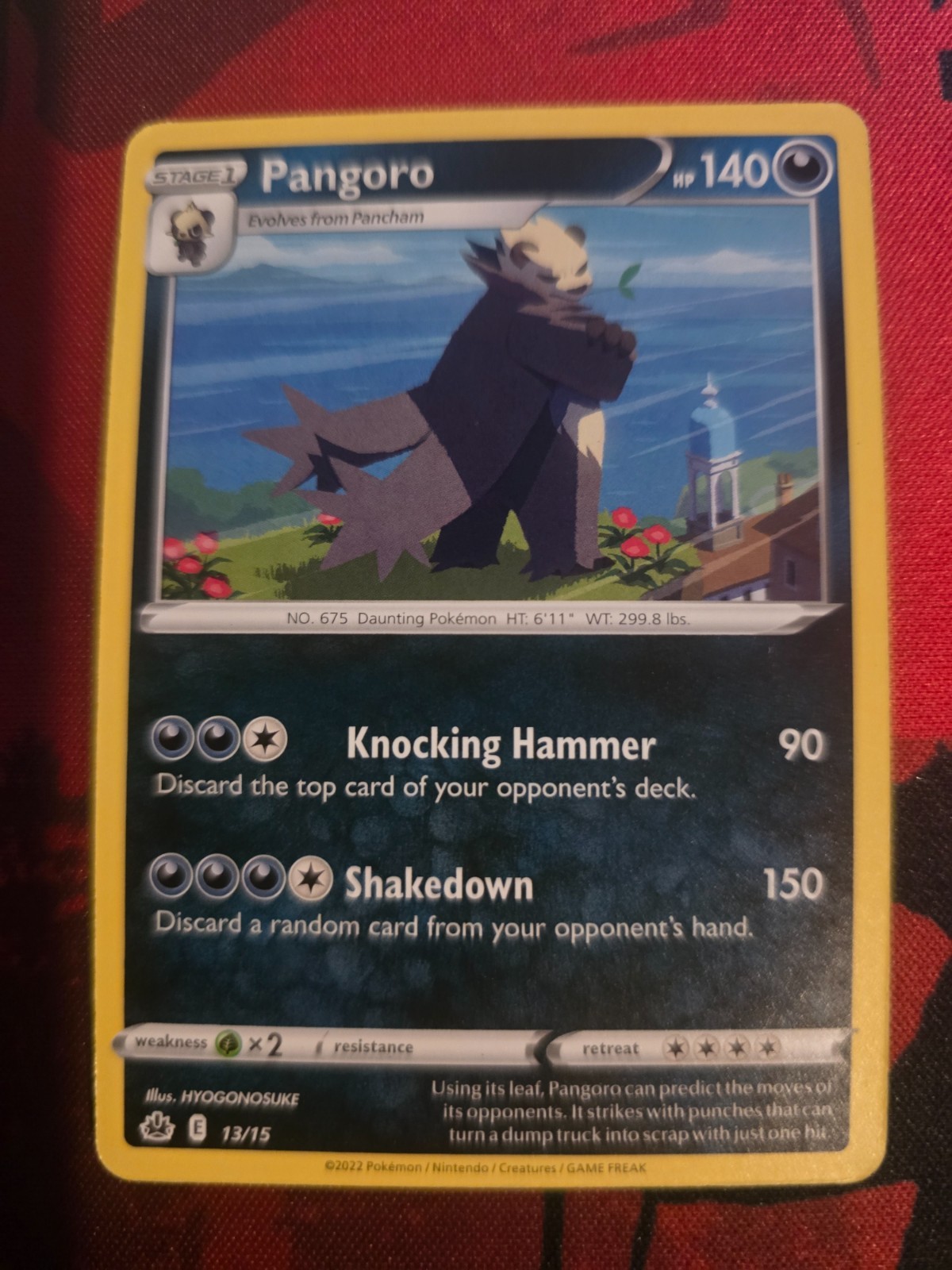 Pokémon TCG Pangoro McDonald's Promo 2022 13/15 Regolare Comune quasi nuovo