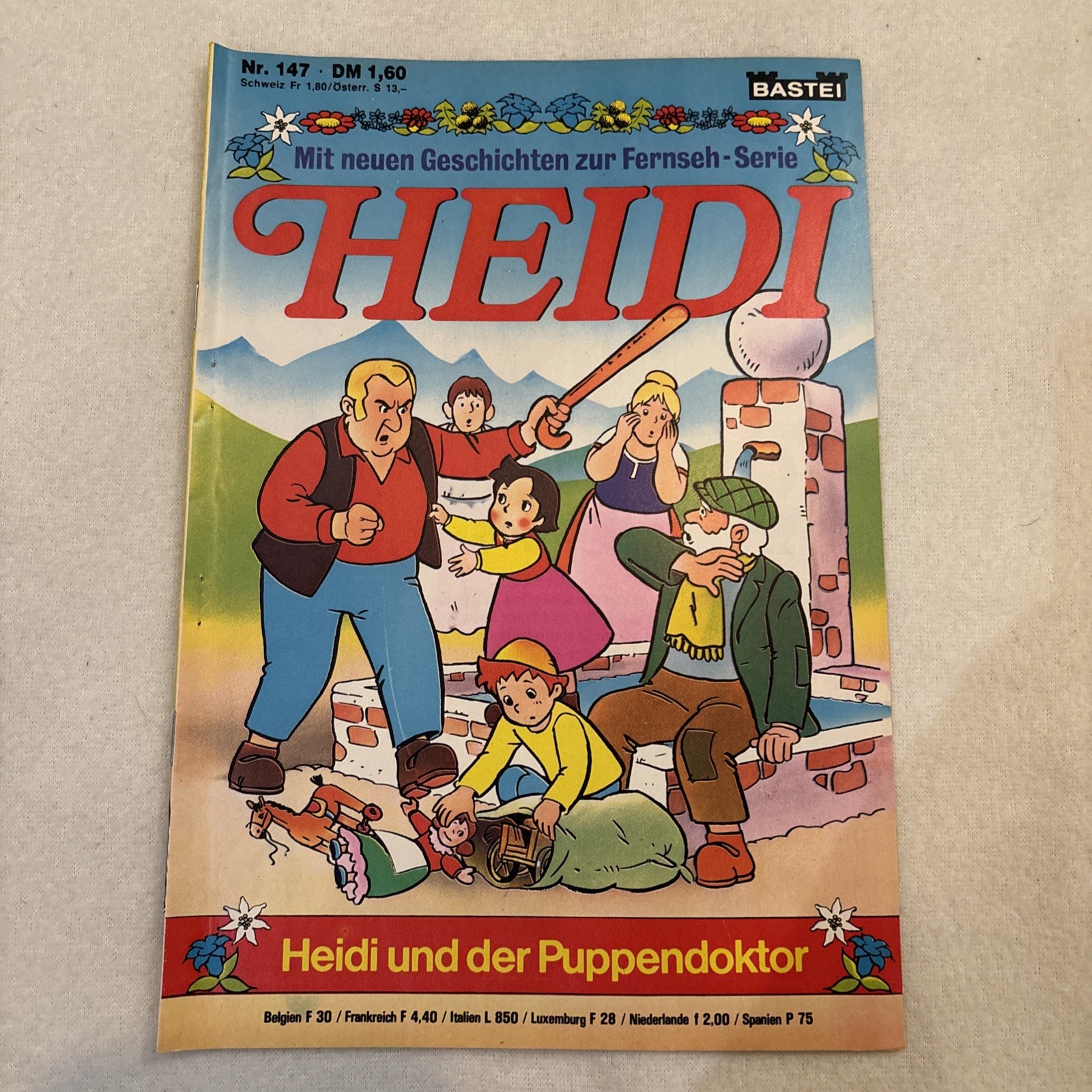 Heidi Comicheft n.147 Il Dottore delle Bambole Retrò Vintage Classico Bastione