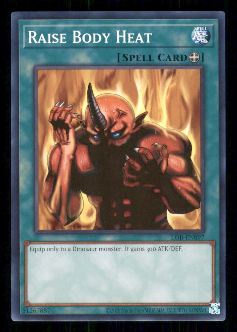 Raise Body Heat LOB-EN097 (Edizione 25° Anniversario) Yu-Gi-Oh Unlimited NM