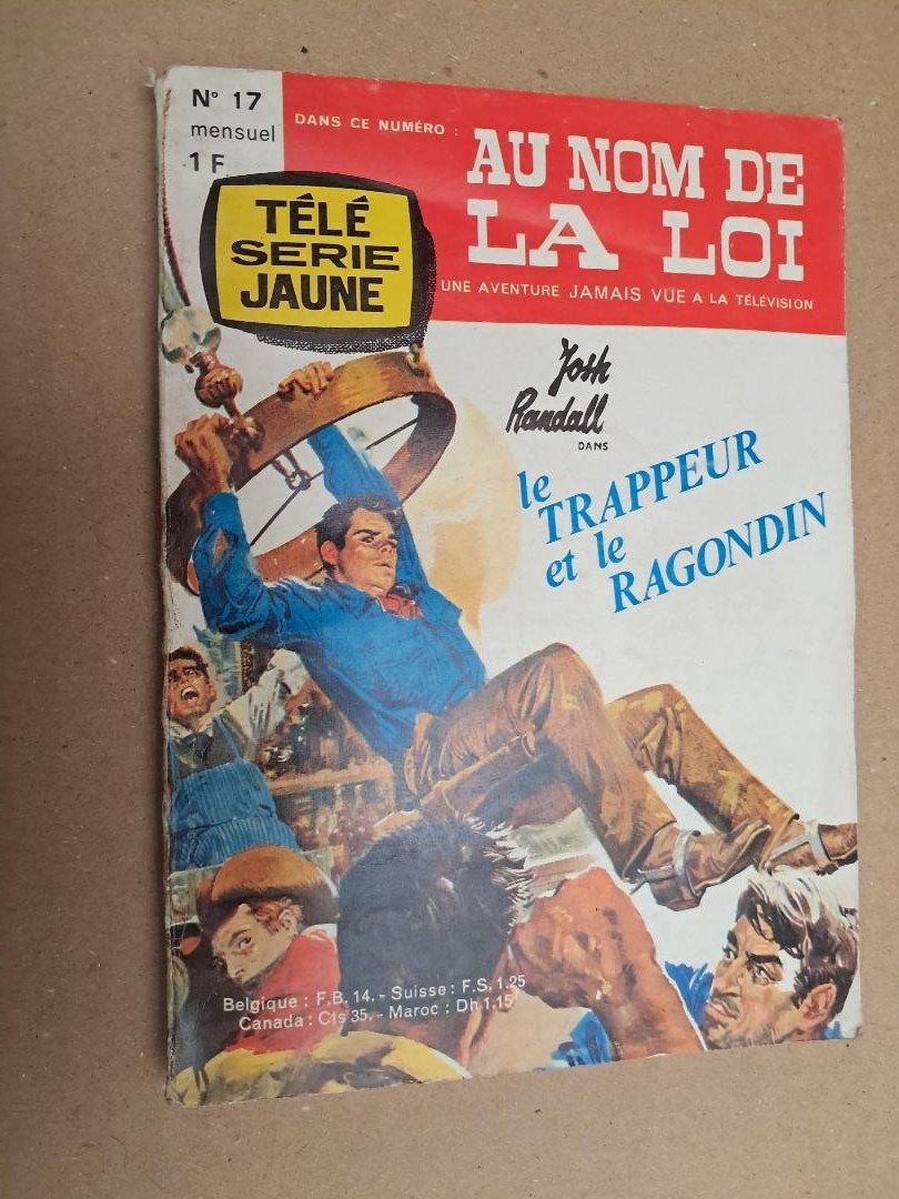 Télé série jaune 17 Au nom de la loi Steve McQueen 1965 TBE