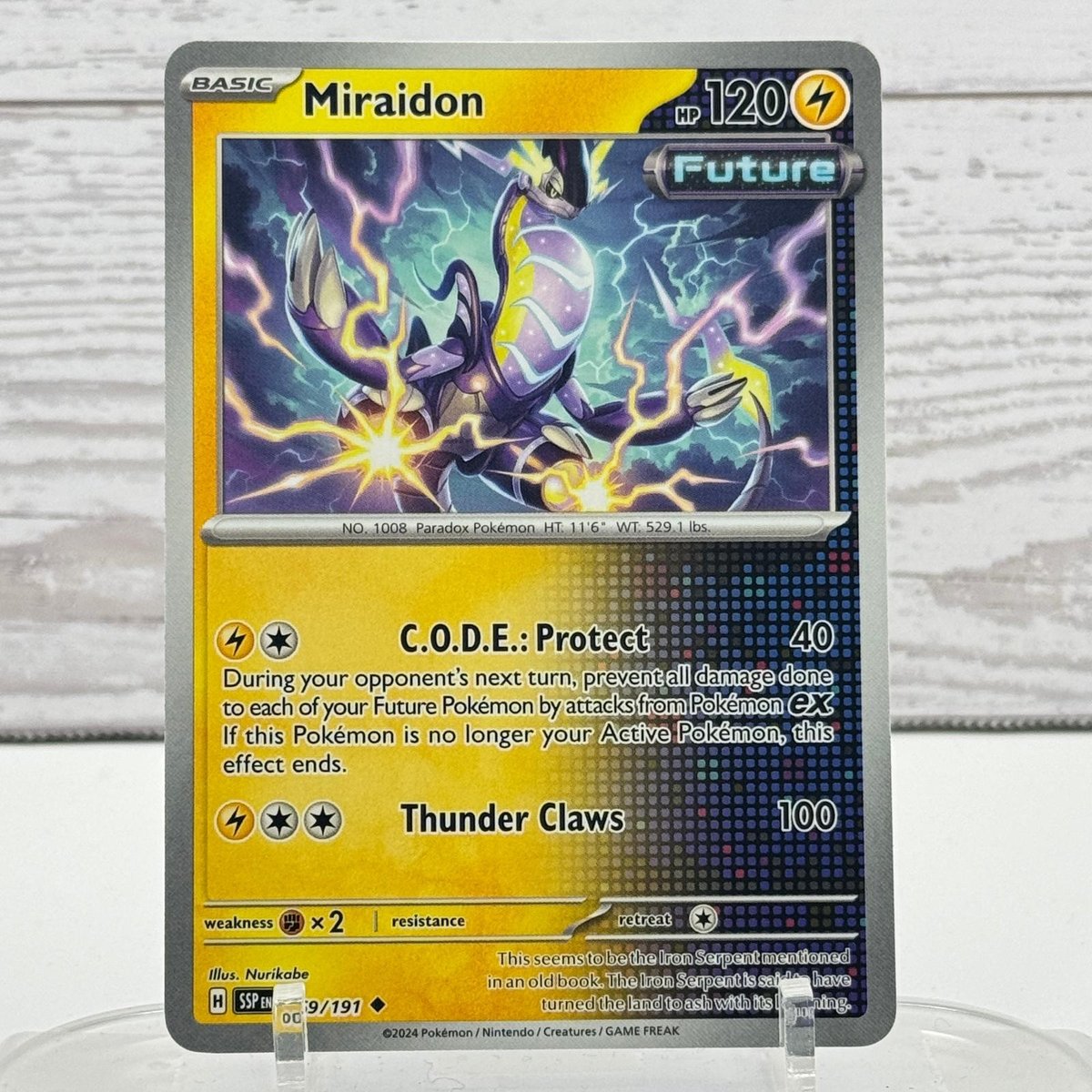 Miraidon 069/191 Scintille Sorgenti Pokemon quasi nuovo
