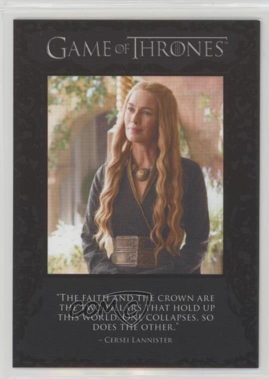 2016 Rittenhouse Game of Thrones Stagione 5 The Quotable Cersei Lannister #Q47 0p3