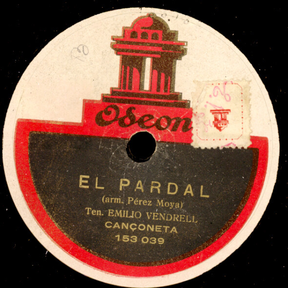 EMILI VENDRELL El Pardal / La Mare de deu-Cancóneta- Schellackplatte 78rpm S1865
