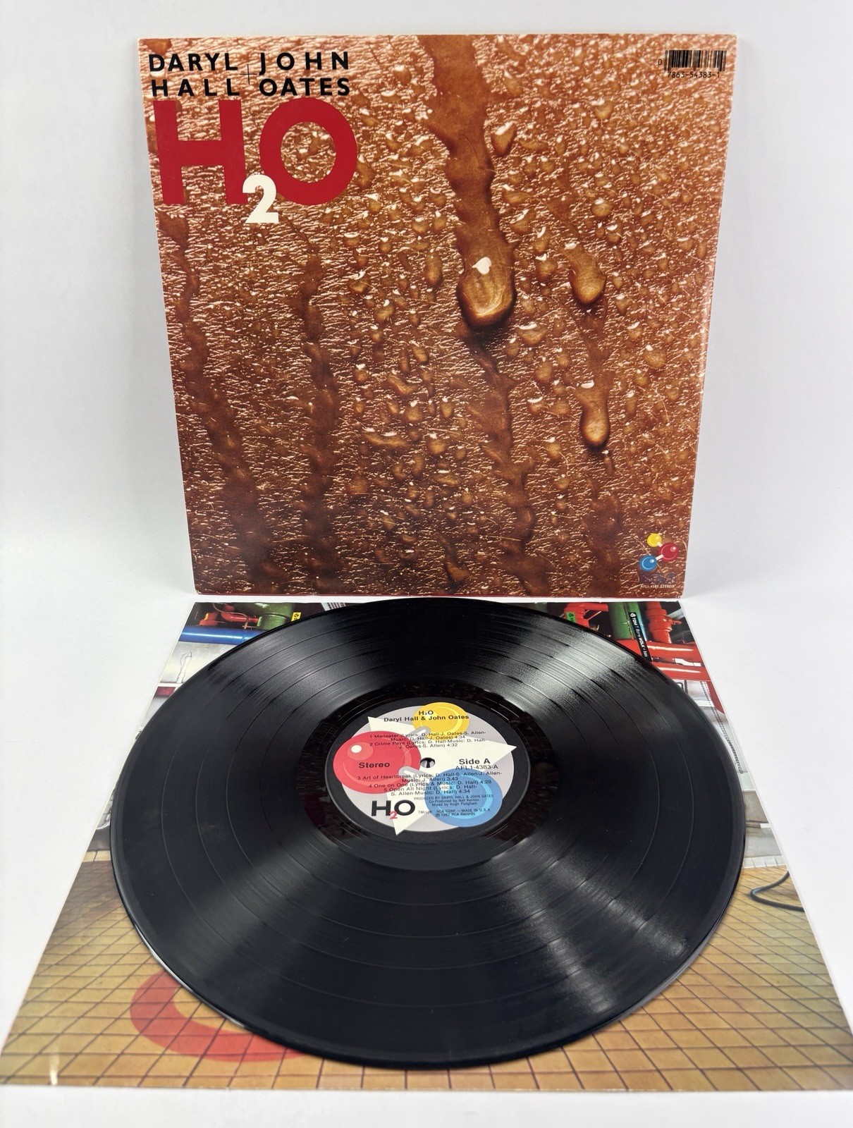 Hall & Oates H2O Vinyl LP Original 1982 RCA AFL1-4383 w/ Lyric Sleeve VG+