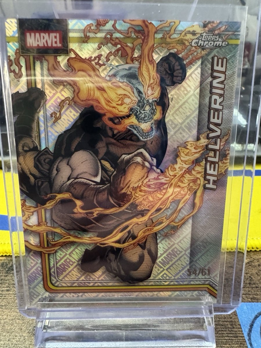 2026 Topps Chrome Marvel Hellverine Marvel rifrattore #54/61