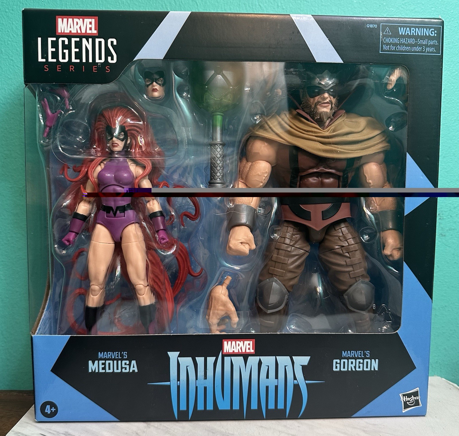 Marvel Legends INHUMANS Modellino Medusa e Gorgone Confezione da 2 NUOVISSIMO