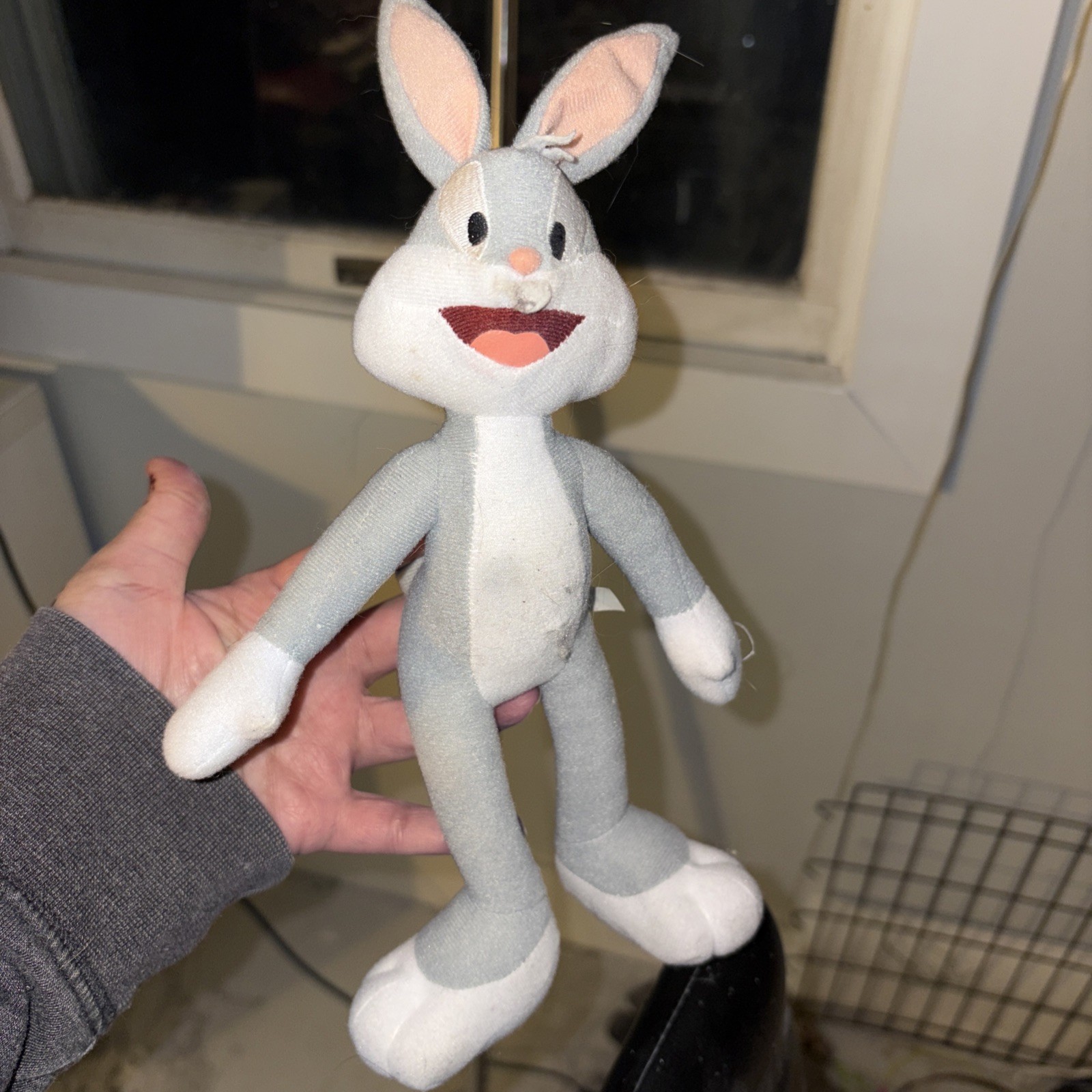 Peluche Looney Tunes Bugs coniglietto coniglio 9". Nuovo con etichetta. Morbido
