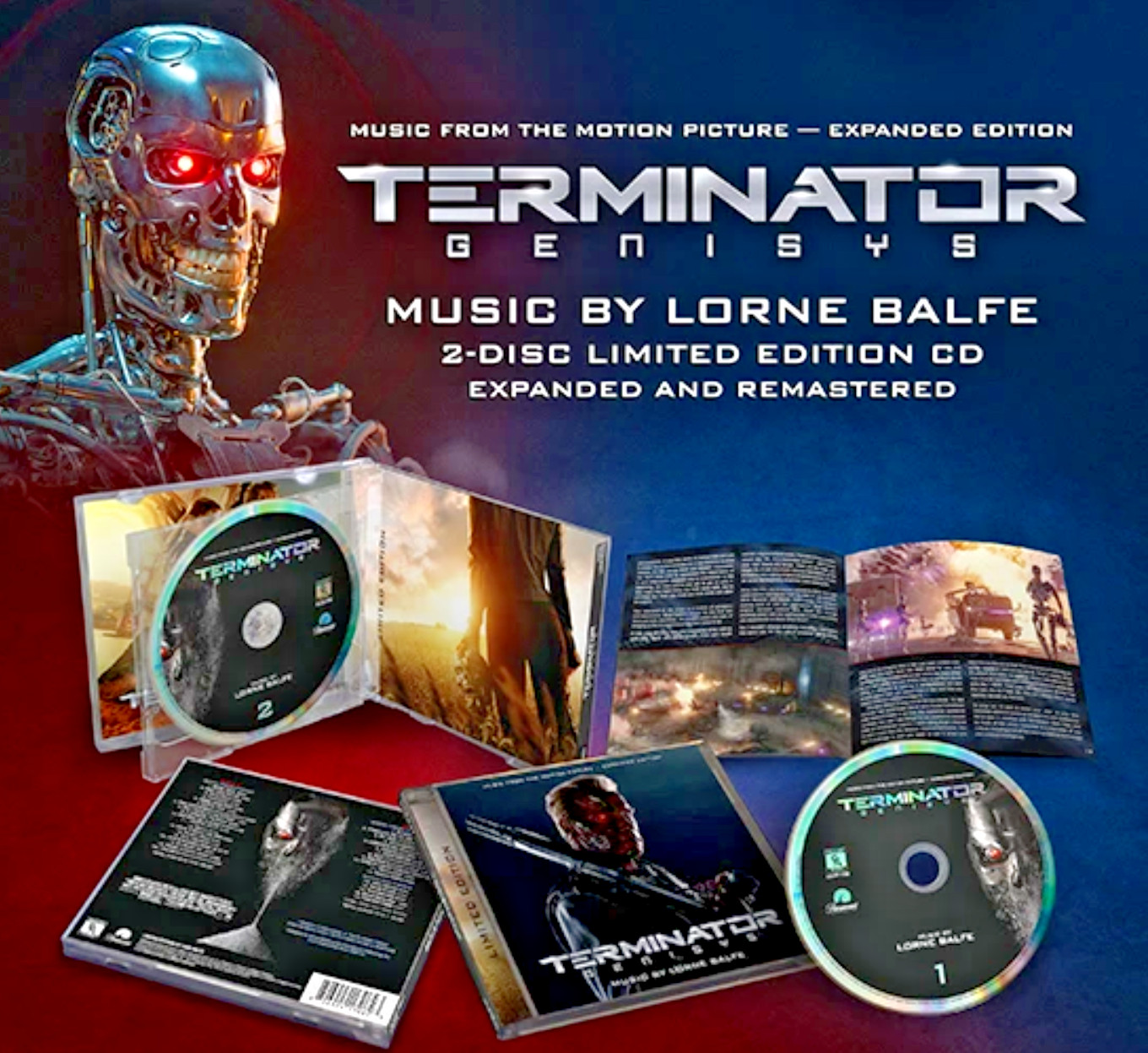 Terminator Genisys - 2 x CD Expanded Score - Limited 1000 - Lorne Balfe
