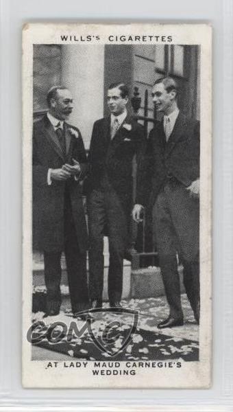 1937 Wills Our King and Queen Tobacco At Lady Maud Carnegie's Wedding #13 2r7