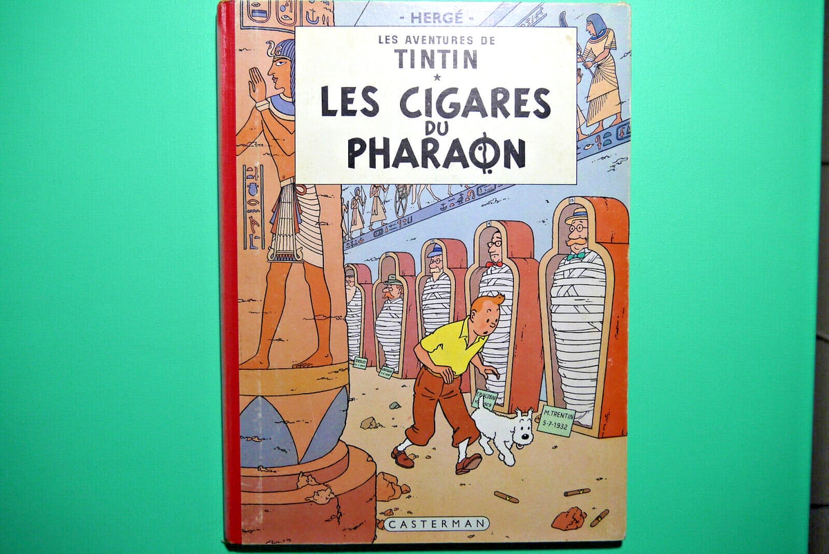 BD TINTIN ET LES CIGARES DU PHARAON , B30 , 1961