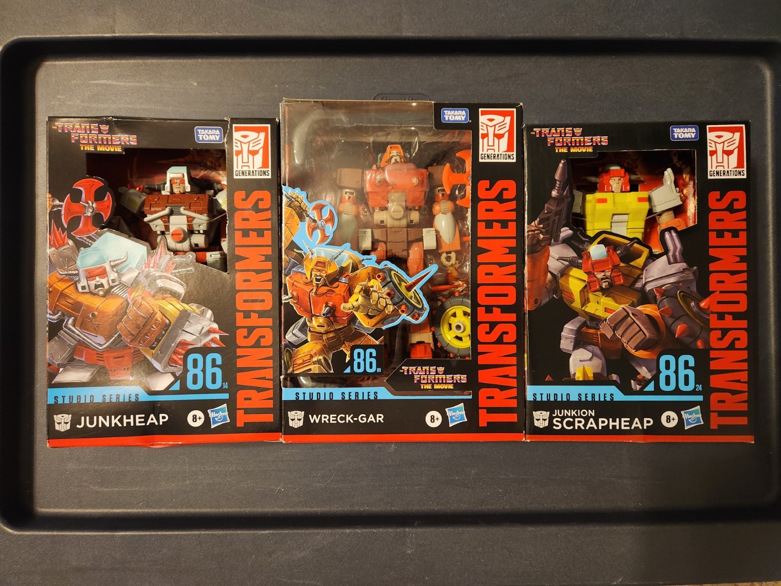 Transformers Studio Series The Movie 1986 Wreck-Gar, Scrapheap, Junkheap-Mint