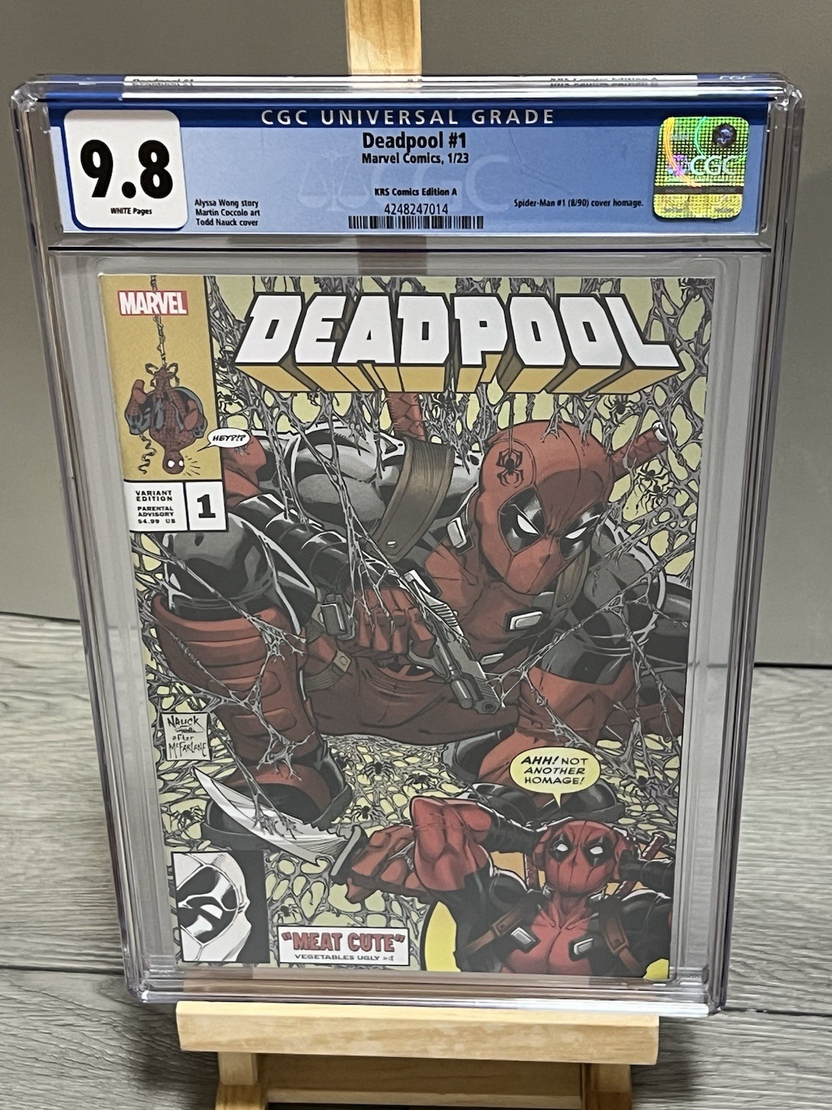 DEADPOOL #1 CGC 9.8 Nauck KRS Variant 9.8 NM/MT