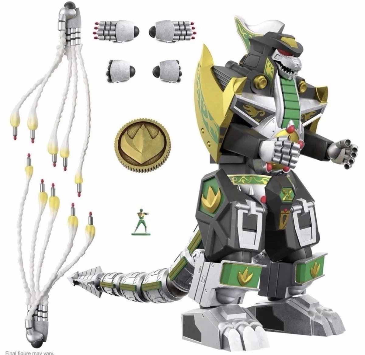 Super7 Ultimates Dragonzord Mighty Morphin Power Rangers 7" Figure NIB SEALED