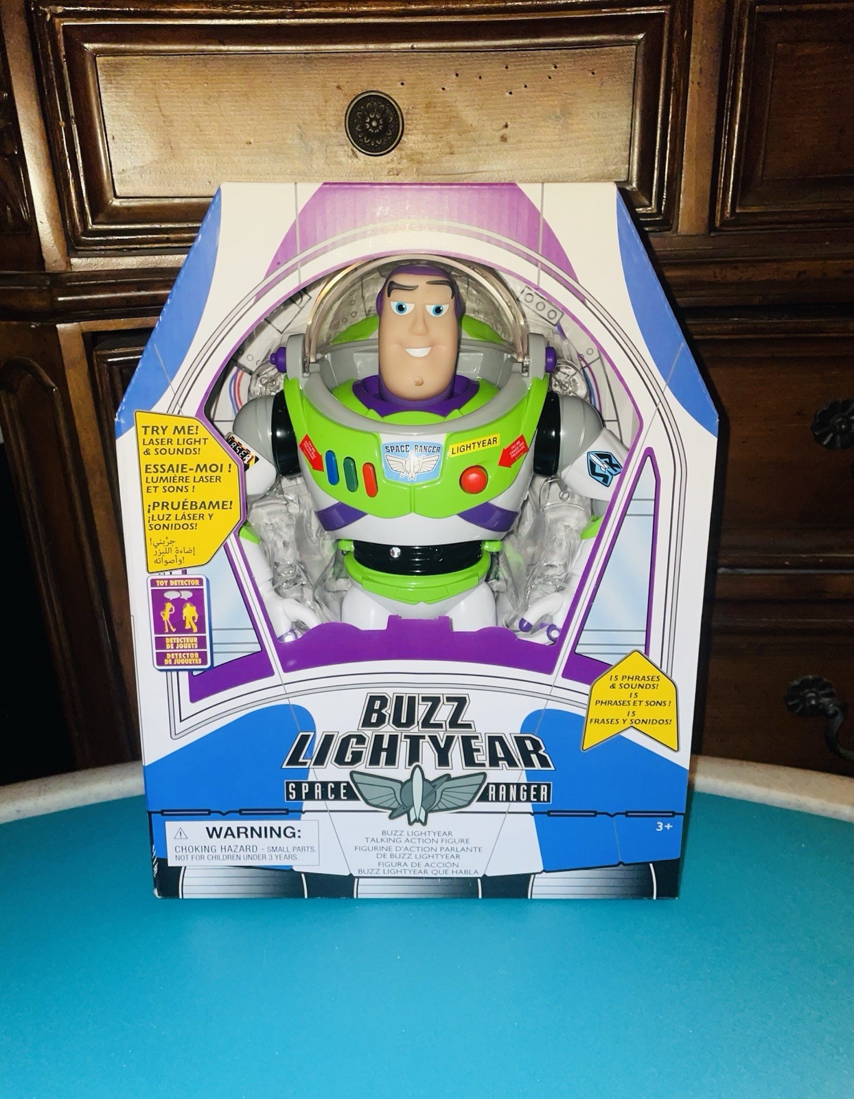 Disney Toy Story Buzz Lightyear 12" Adv. Modellino interattivo parlante nuovo con scatola