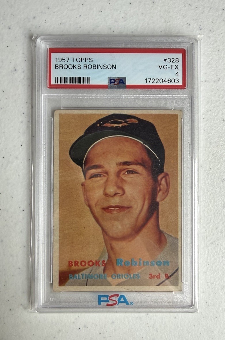 Topps 1957 Rookie Brooks Robinson #328 PSA 4