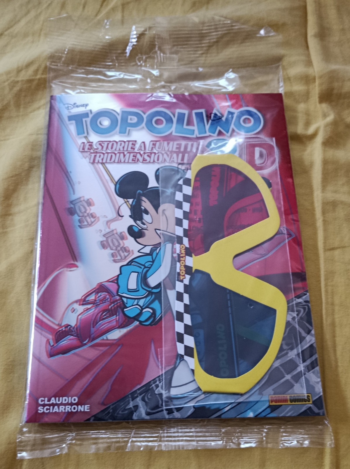 TOPOLINO "Storie Tridmensionali" + Occhiali 3d Claudio Sciarrone Blisterato