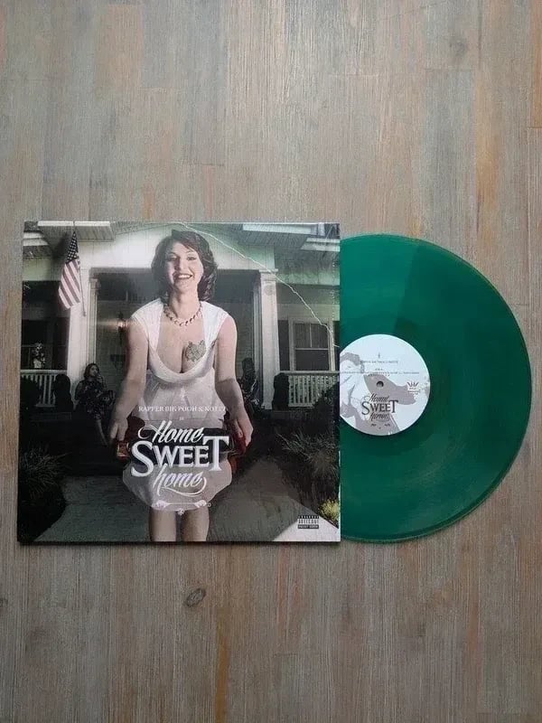 Vinyle LP Rapper Big Pooh & Nottz  Home Sweet Home (2015) Édition limitée vert translucide