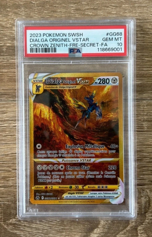 Dialga original V Star ● gg68/gg70 ● Zénith suprême ● Psa 10