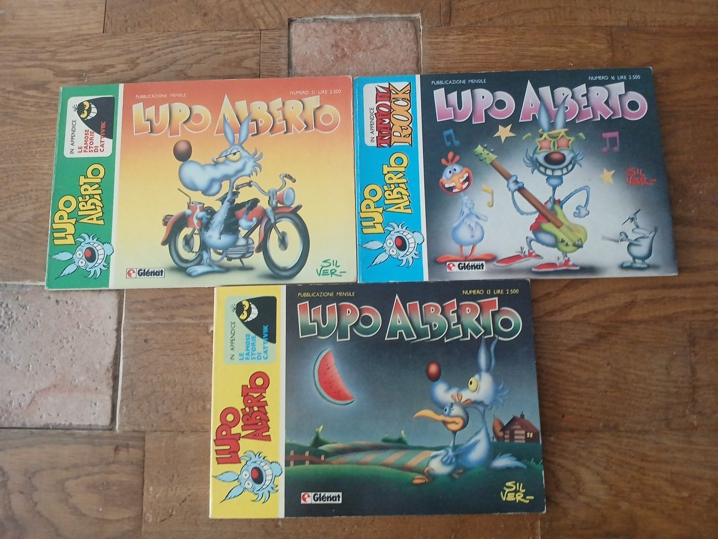 LUPO ALBERTO LOTTODI 3 FUMETTI=numeri 11-13-16= anno 1986