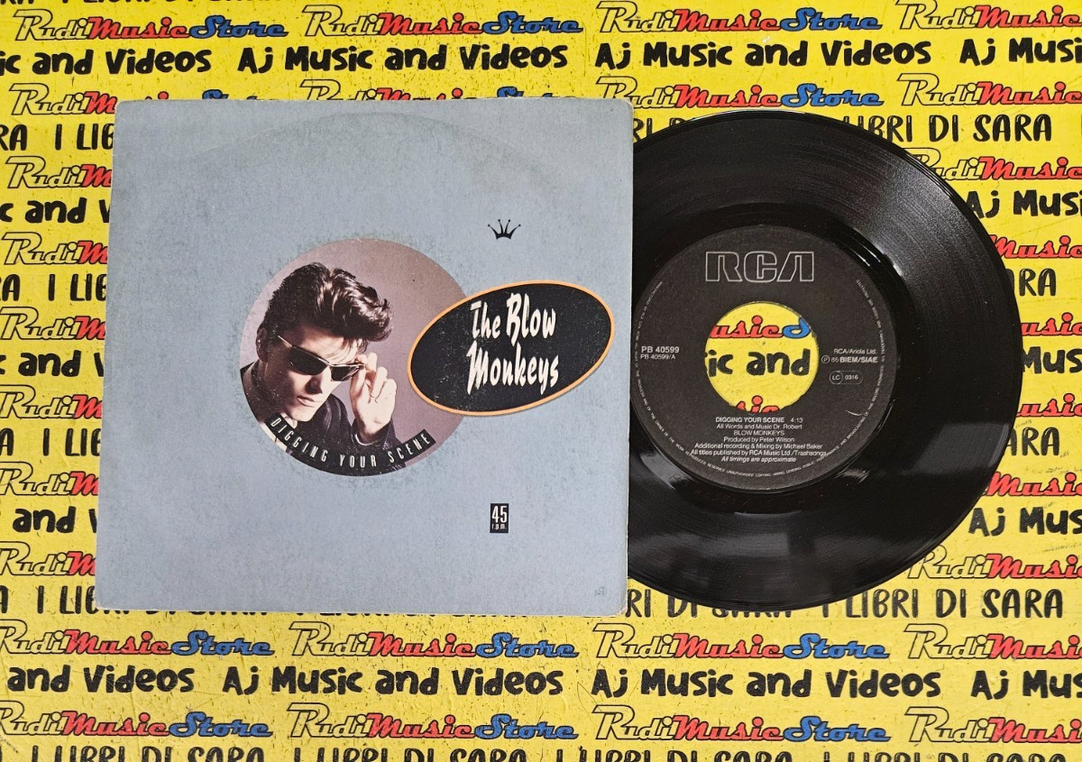 LP 45 7'' THE BLOW MONKEYS Digging your scene I backed 1986 italy RCA (QSB5)