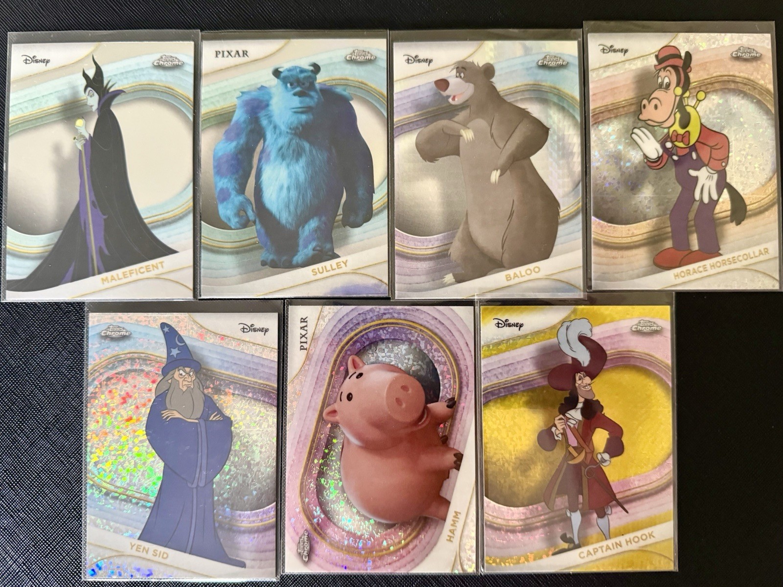 2025 Topps Chrome Disney - Lotto di 15 carte parallele - Mini-diamanti e zaffiri