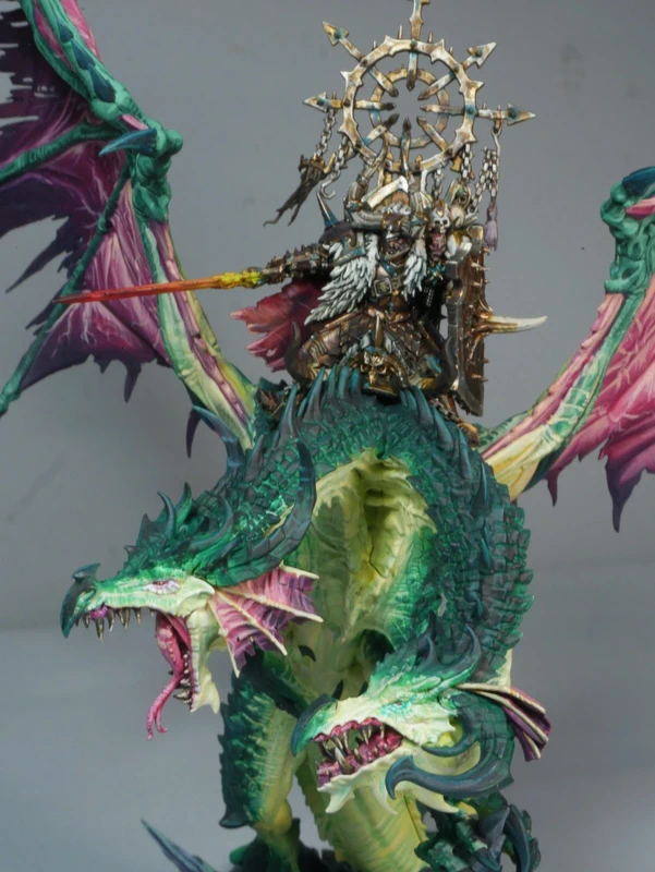 Chaos dragon warrior of chaos Warhammer the old world pro painted