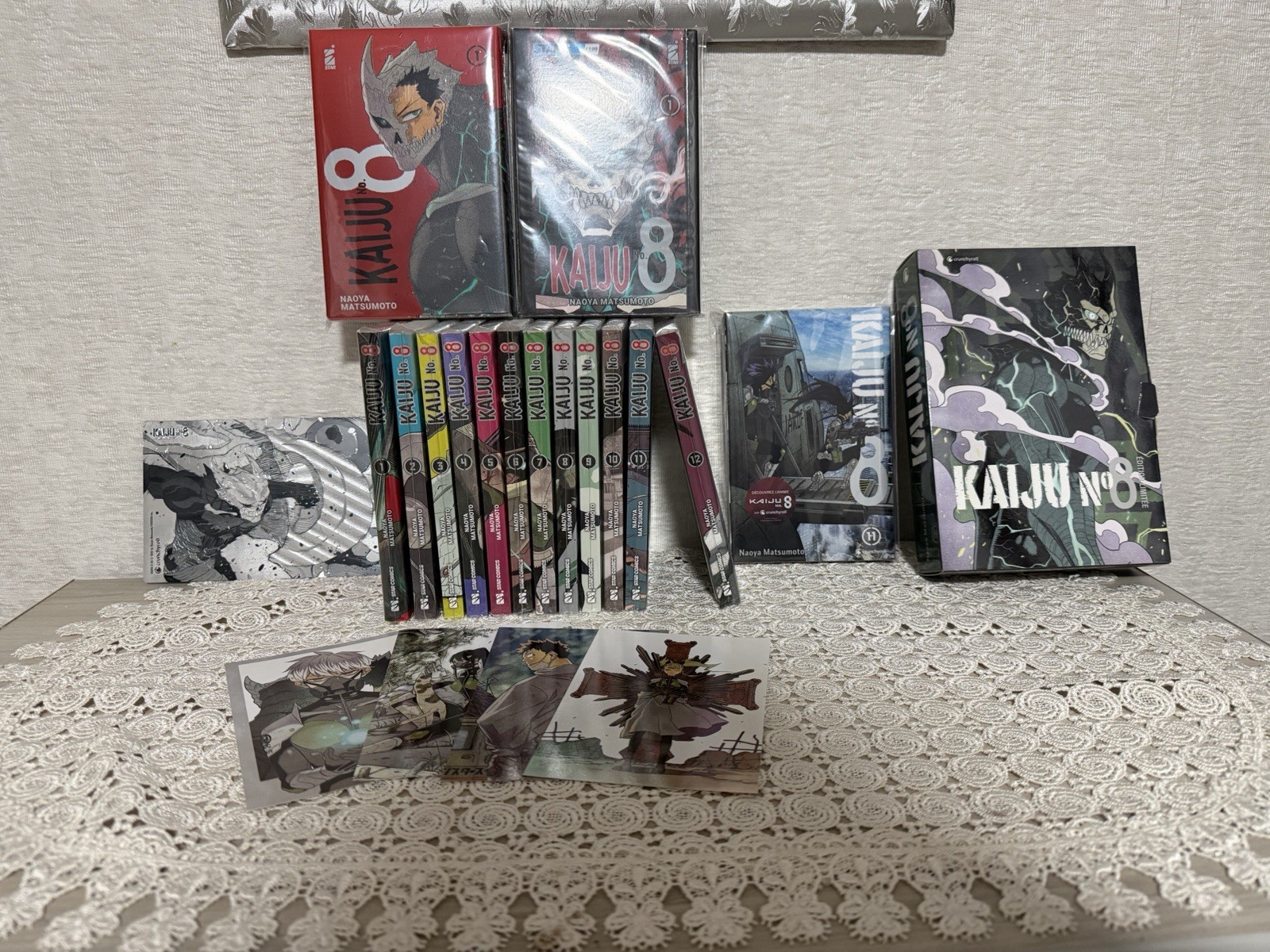 Crunchyroll Kaiju No. 8 manga lotto volumi 1-12 + cofanetto ed. collezione FR