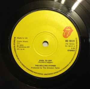 The Rolling Stones - Fool To Cry, 7", (Vinyl)