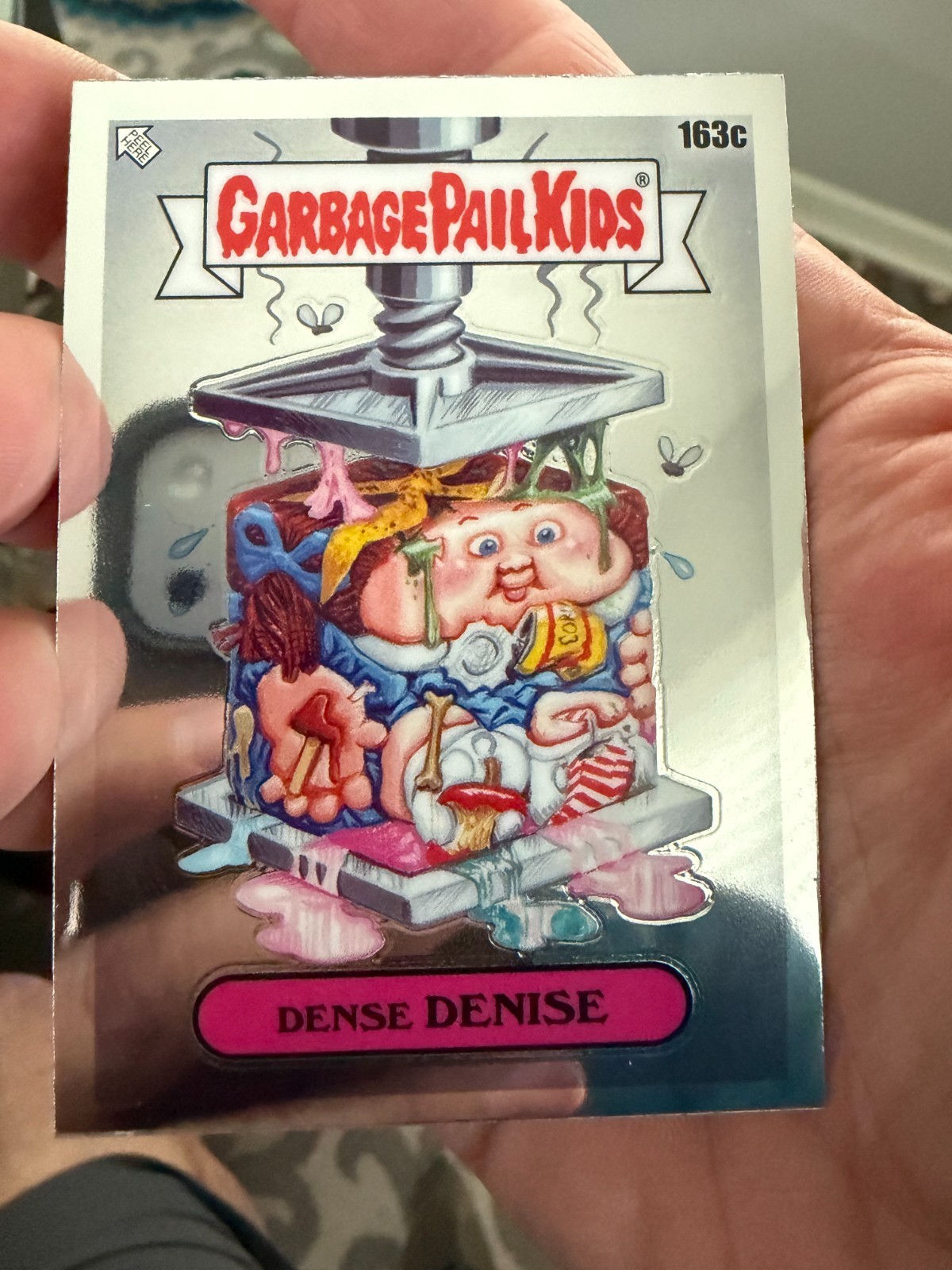 DENSE DENISE Spazzatura Secchio Bambini Cromato 4 C Card Variante - #163c