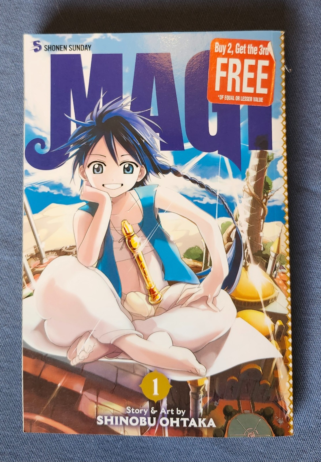 Magi Il Labirinto della Magia Manga Volume 1 Shinobu Ohtaka Shonen Domenica VIZ 2013