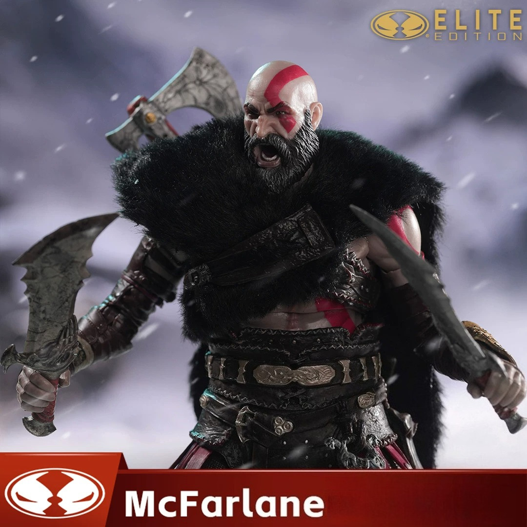 McFarlane Toys Modellino God of War Elite Edition Kratos scala 1/10