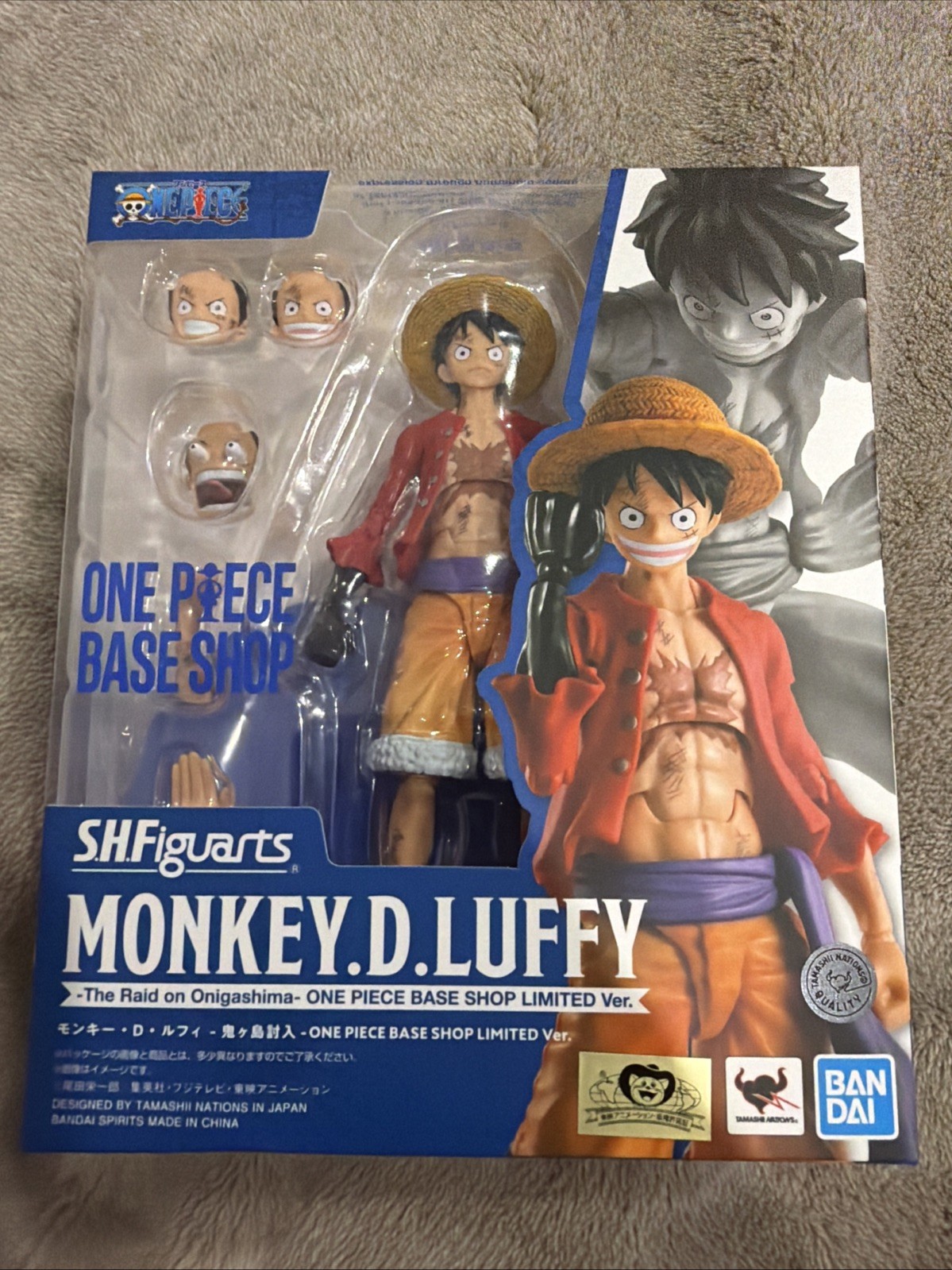 Modellino S.H.Figuarts Monkey D. Rufy Raid su Onigashima BASE SHOP Limited 145 mm