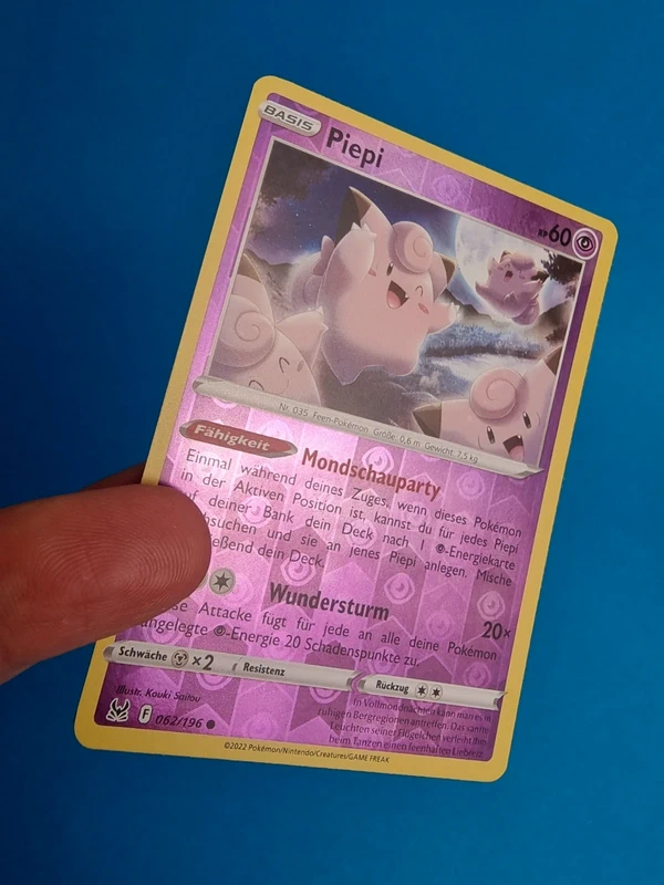 Pokémon Piepi (062/196) Schwert & Schild Verlorener Ursprung Reverse Holo 💝