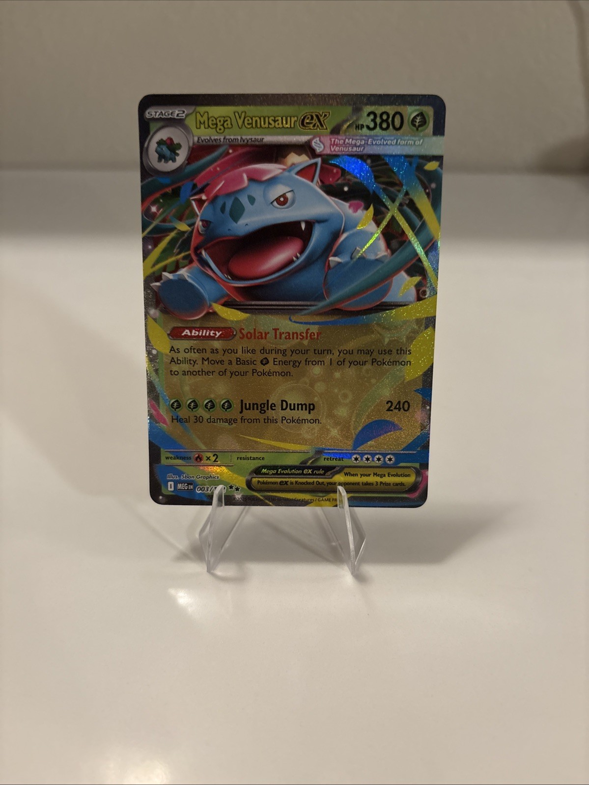 Mega Venusaur ex 003/132 Me01: Mega Evolution Holo