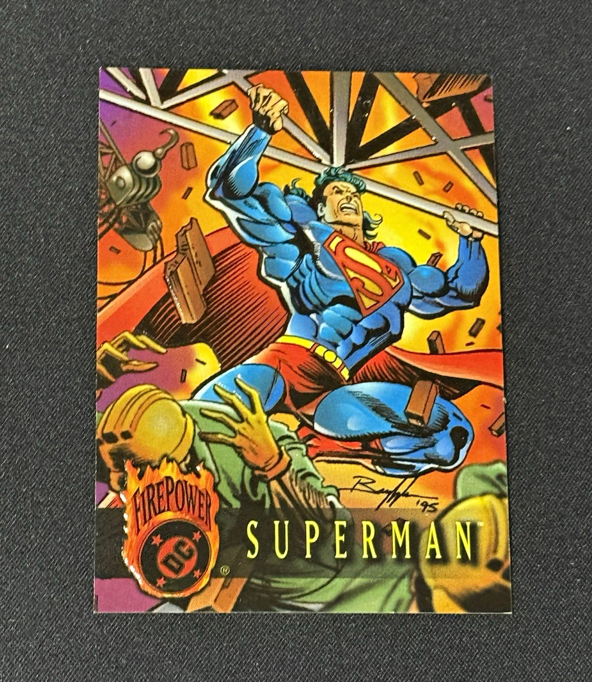 1995 SkyBox DC Comics Firepower Superman Inserto #55 Carta collezionabile non sportiva