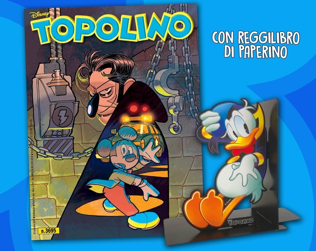 Topolino 3695 con Reggilibro di Paperino - PANINI DISNEY
